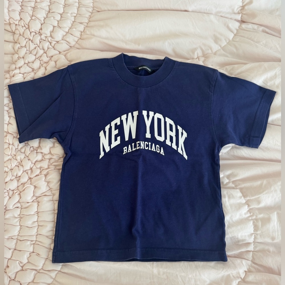 Toddler Balenciaga Deep Blue Crewneck